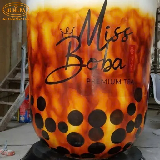 bảng hiệu hình ly trà sữa