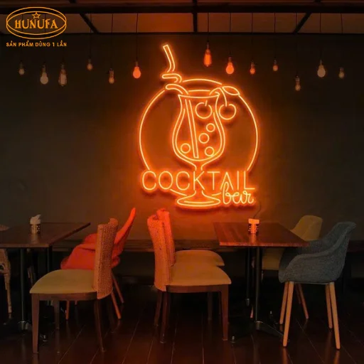 bảng hiệu hình ly trà sữa