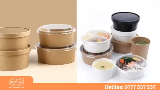 Đơn vị cung cấp tô giấy có nắp TPHCM giá rẻ, giao tận nơi