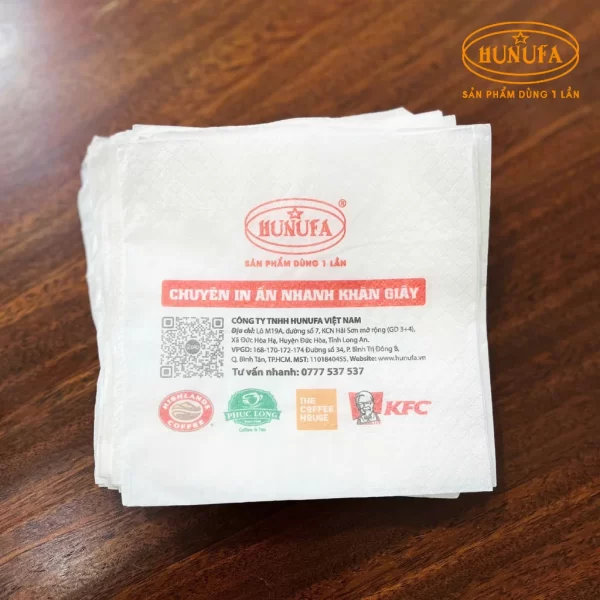 In khăn giấy, khăn giấy in logo
