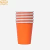 Ly giấy màu cam/ Cốc giấy màu cam