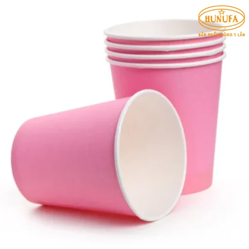 Ly giấy màu hồng / Cốc giấy màu hồng