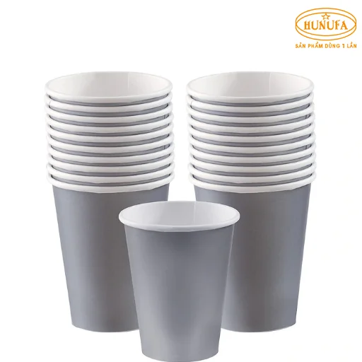 Ly giấy màu xám / Cốc giấy màu xám