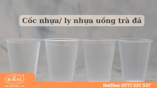 Ly cốc nhựa uống trà đá cỡ nhỏ giá tốt, chất liệu PET, PP an toàn