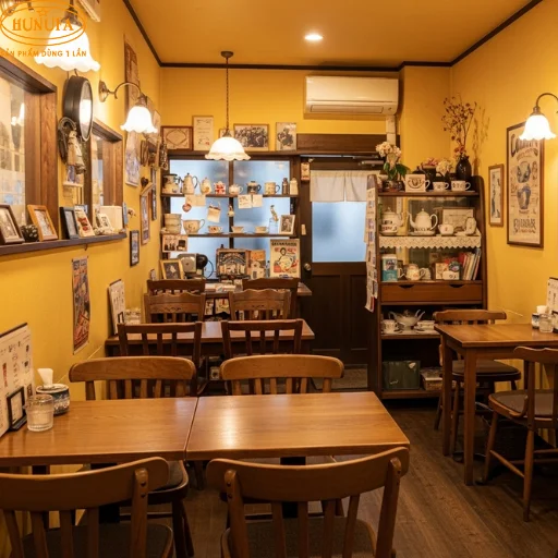 Mô hình quán cafe nhỏ đẹp, mẫu thiết kế 40m2 giá rẻ, trang trí đơn giản