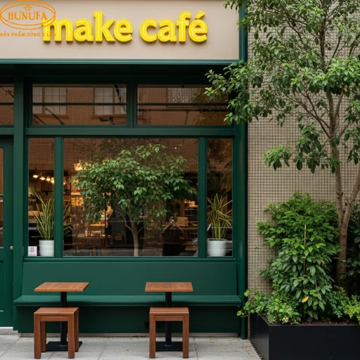 Mô hình quán cafe nhỏ đẹp, mẫu thiết kế 40m2 giá rẻ, trang trí đơn giản