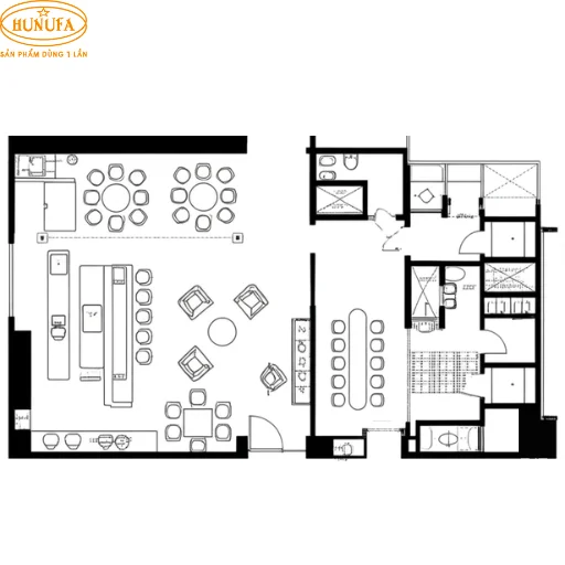 Mô hình quán cafe nhỏ đẹp, mẫu thiết kế 40m2 giá rẻ, trang trí đơn giản