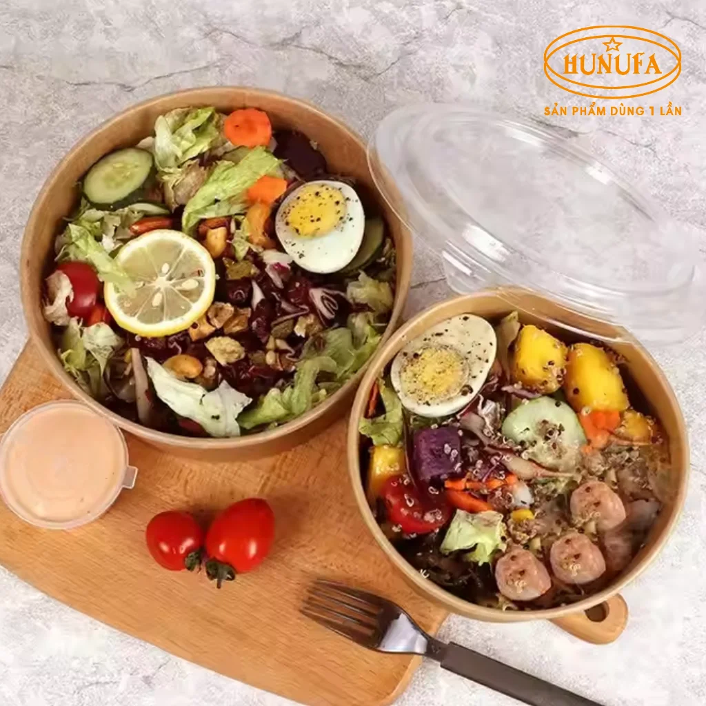 Tô giấy kraft, bát giấy kraft đựng cơm phở đủ loại giá sỉ rẻ