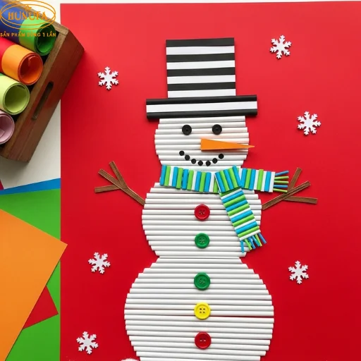 Bộ tranh sáng tạo từ ống hút đẹp, đầy sắc màu