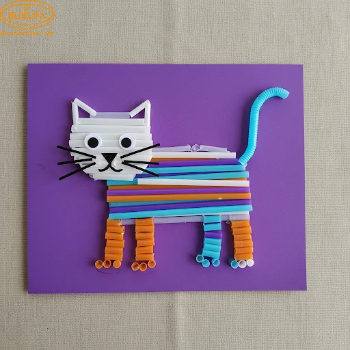 Bộ tranh sáng tạo từ ống hút đẹp, đầy sắc màu