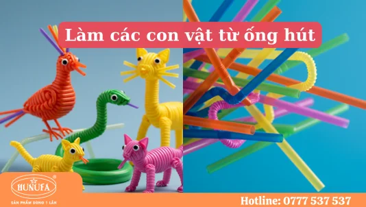 Top 7 cách làm các con vật từ ống hút cực dễ cho bé