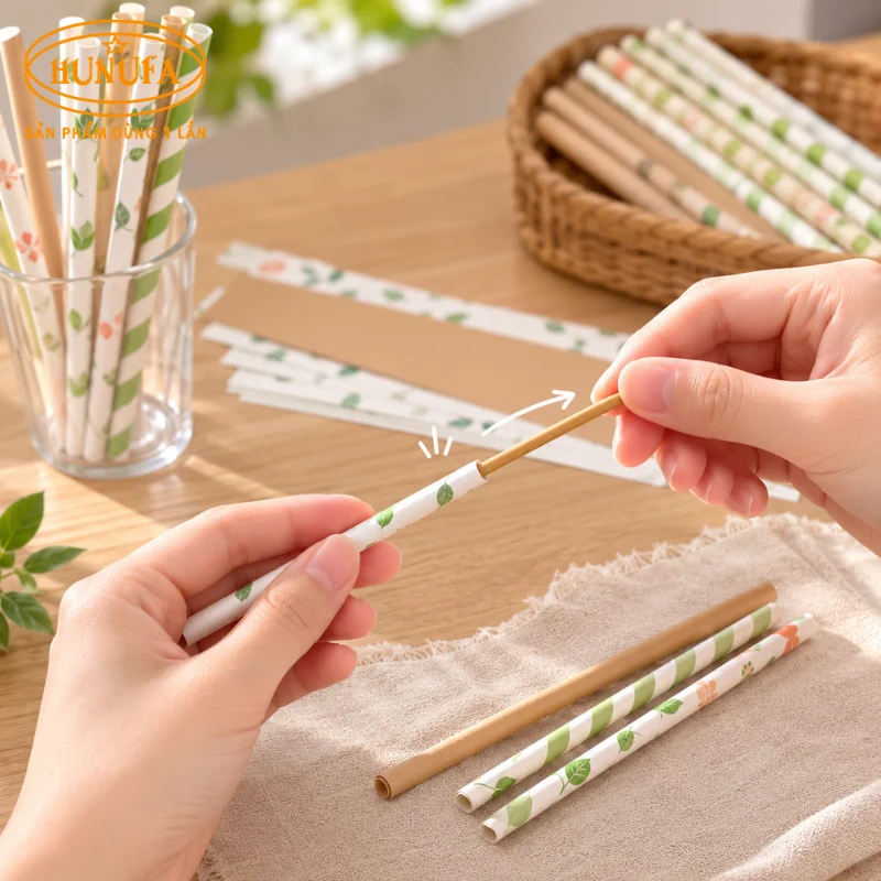 Cách làm ống hút giấy tại nhà đơn giản