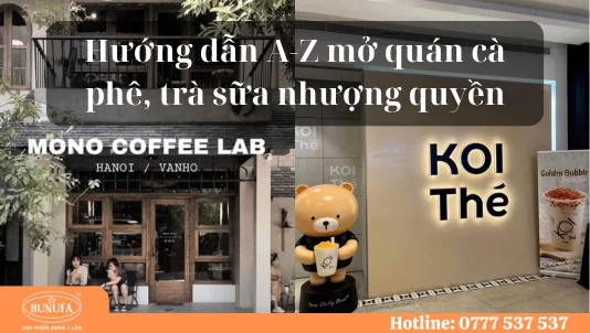 cần mở quán cà phê, trà sữa nhượng quyền