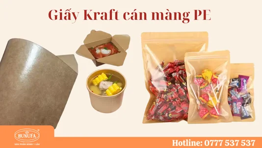Giấy Kraft cán màng PE - Giải pháp hiệu quả cho đóng gói thực phẩm