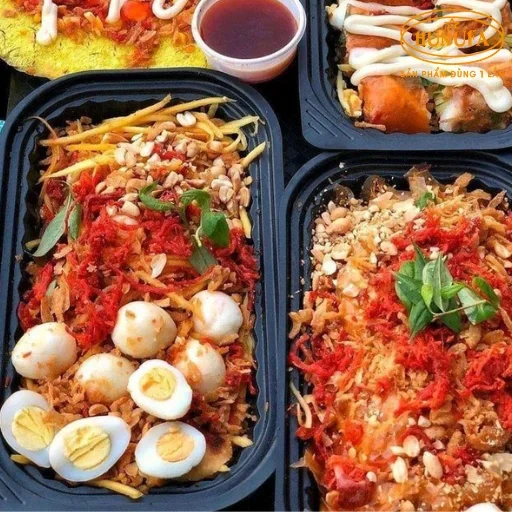 Tổng hợp mẫu hộp đựng bánh tráng trộn được ưa chuộng nhất