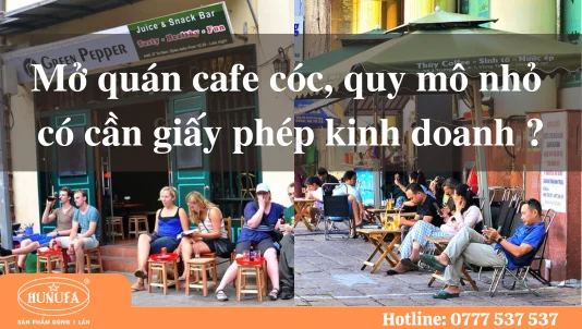 mở quán cafe cóc có cần giấy phép kinh doanh