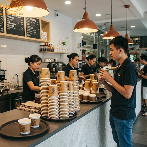 Mua ly giấy, cốc giấy tại quận Tân Phú uy tín, giá tốt