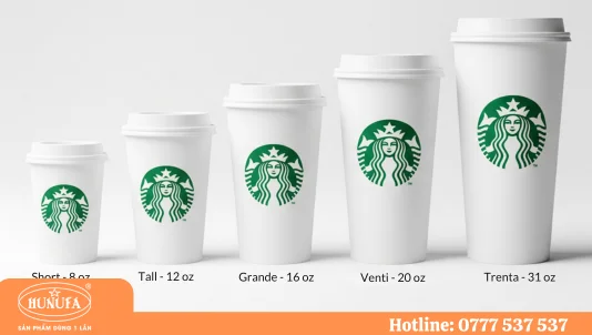 Phân biệt size cốc Starbucks Việt Nam: Tall, Grande, Venti là bao nhiêu ml?