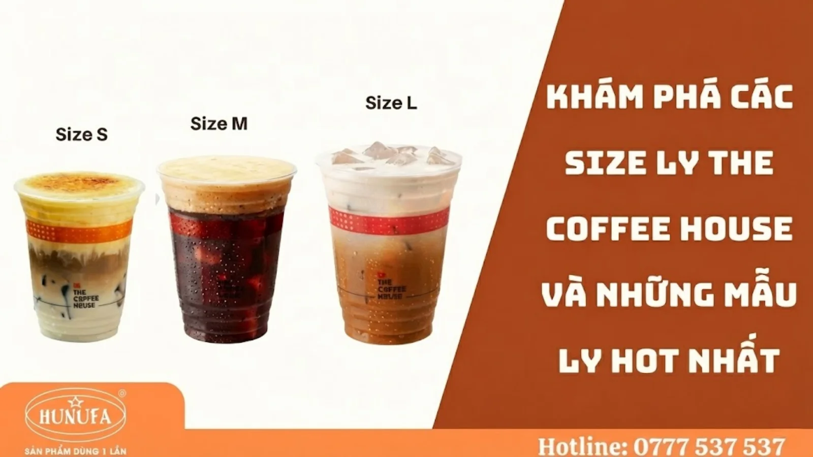 Khám phá các size ly The Coffee House và những mẫu ly hot nhất