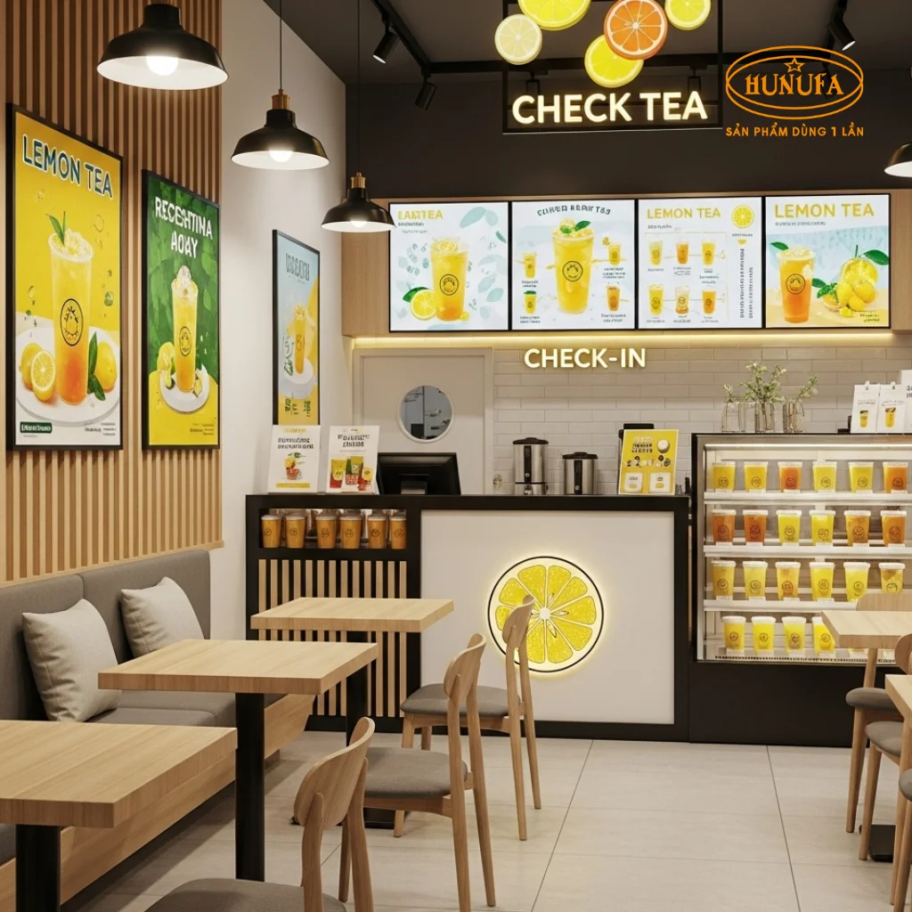 50+ Ý tưởng trang trí quán trà chanh nhỏ đẹp, bắt trend và hút khách