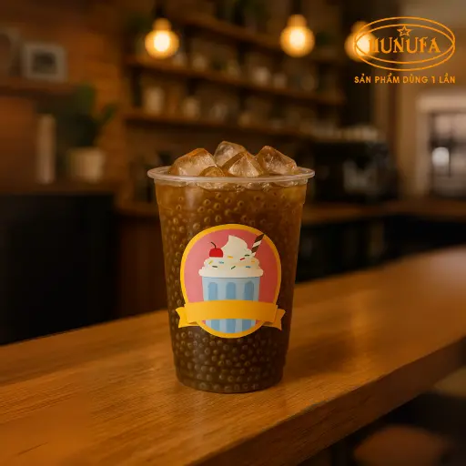 Hình ảnh ly trà bí đao hạt chia