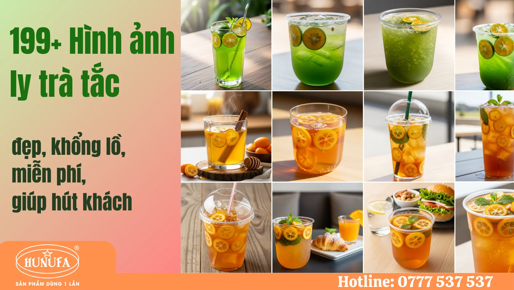 Hình ảnh ly trà tắc đẹp