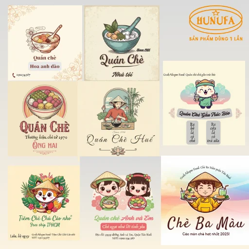 Logo quán chè đẹp