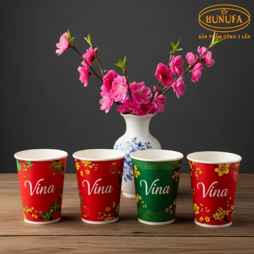 Mẫu ly giấy Vina hot nhất hiện nay, được nhiều quán cà phê lựa chọn