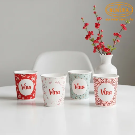 Mẫu ly giấy Vina hot nhất hiện nay, được nhiều quán cà phê lựa chọn