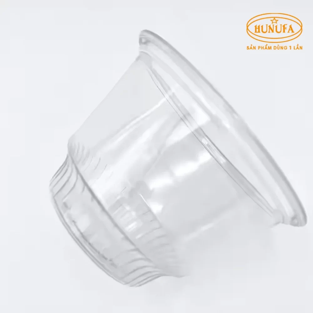 Ly nhựa PET 200ml có nắp giá tốt - đựng kem, tàu hũ, chè