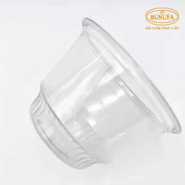 Ly nhựa PET 200ml có nắp giá tốt - đựng kem, tàu hũ, chè