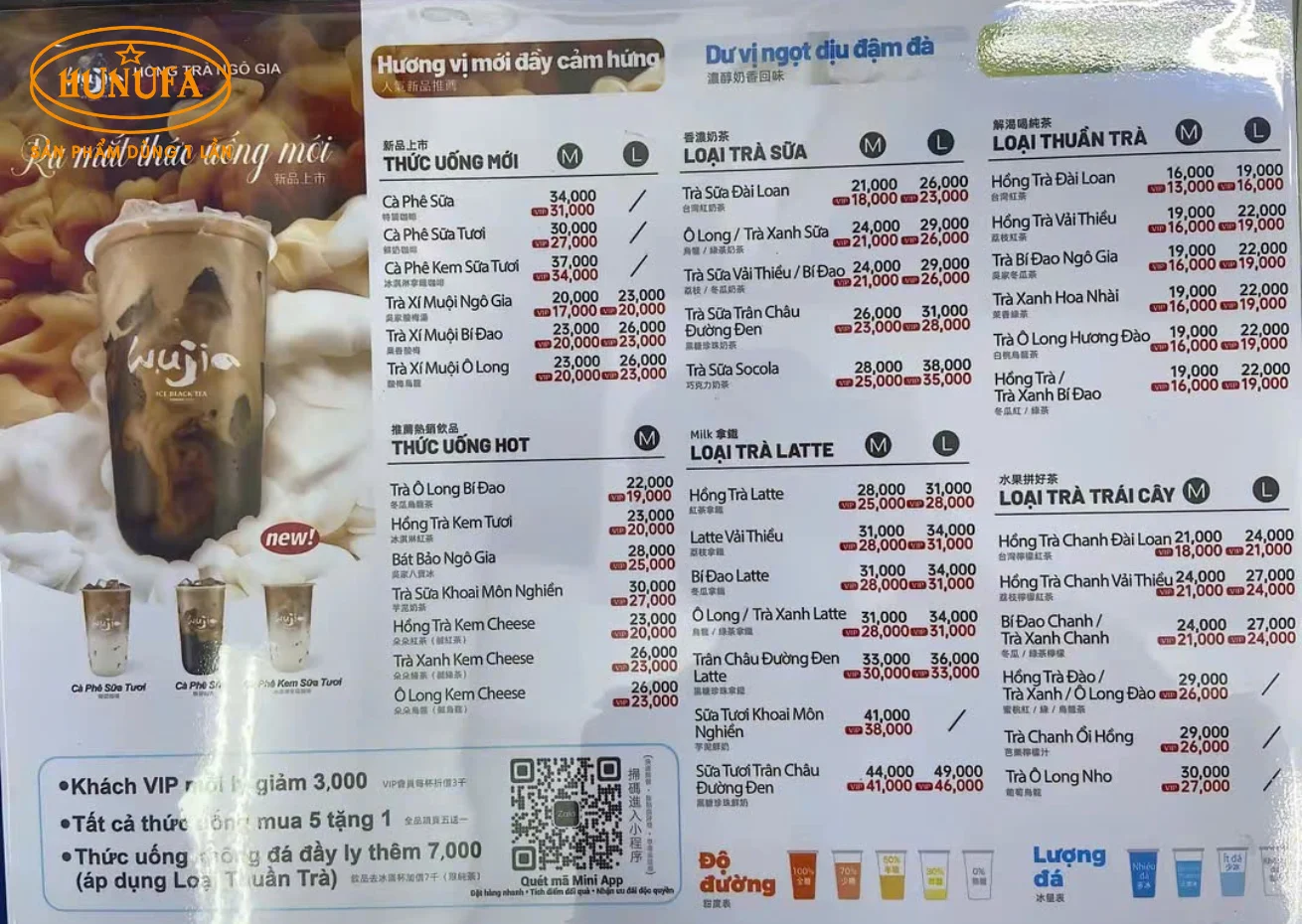 Menu Hồng Trà Ngô Gia