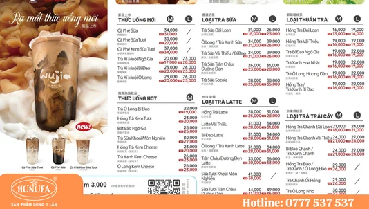 Menu Hồng Trà Ngô Gia