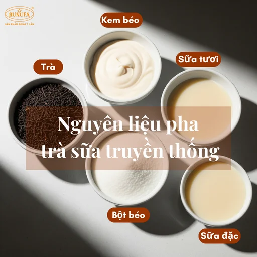 tỷ lệ pha trà sữa truyền thống
