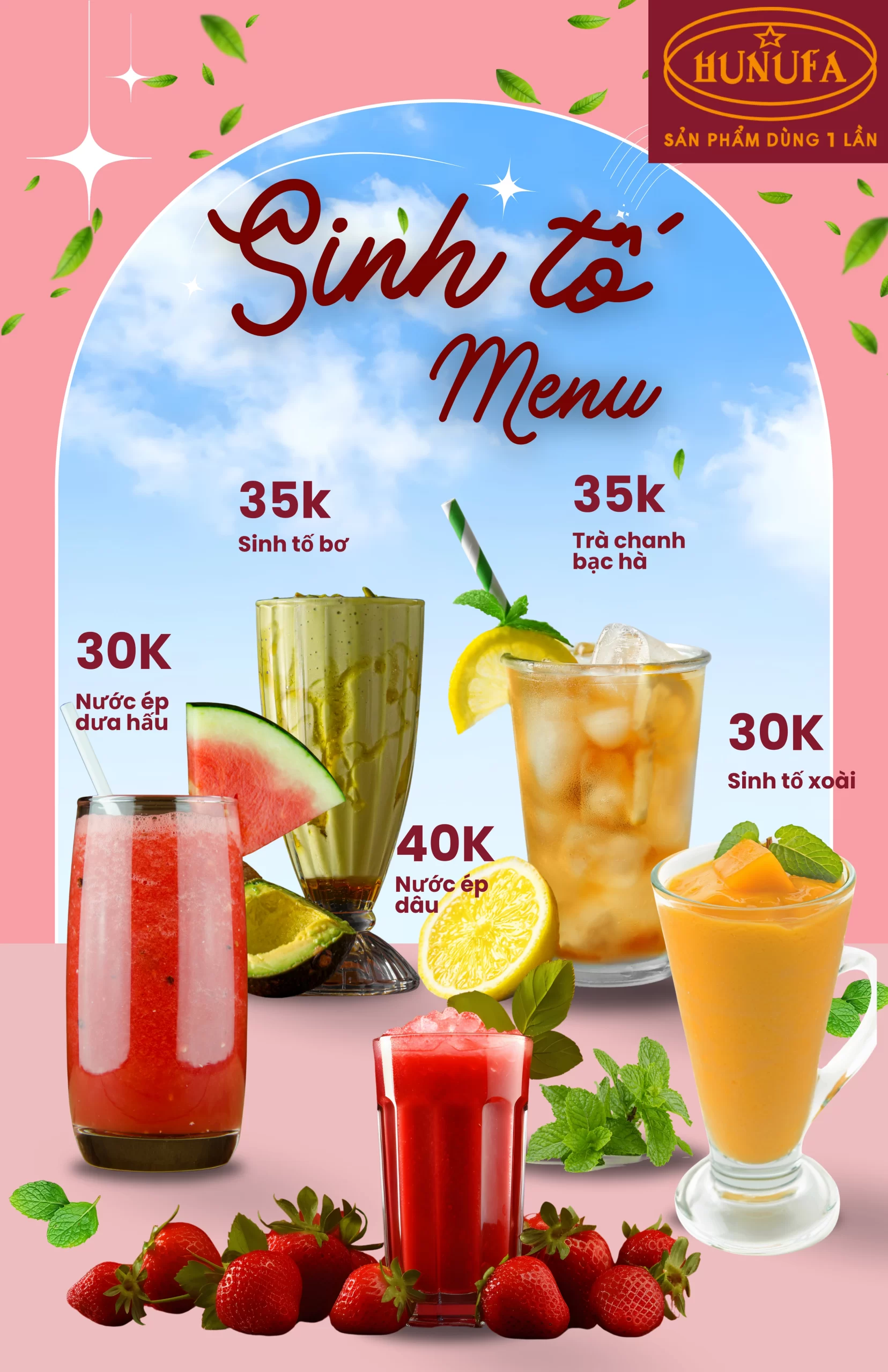 Menu đồ uống