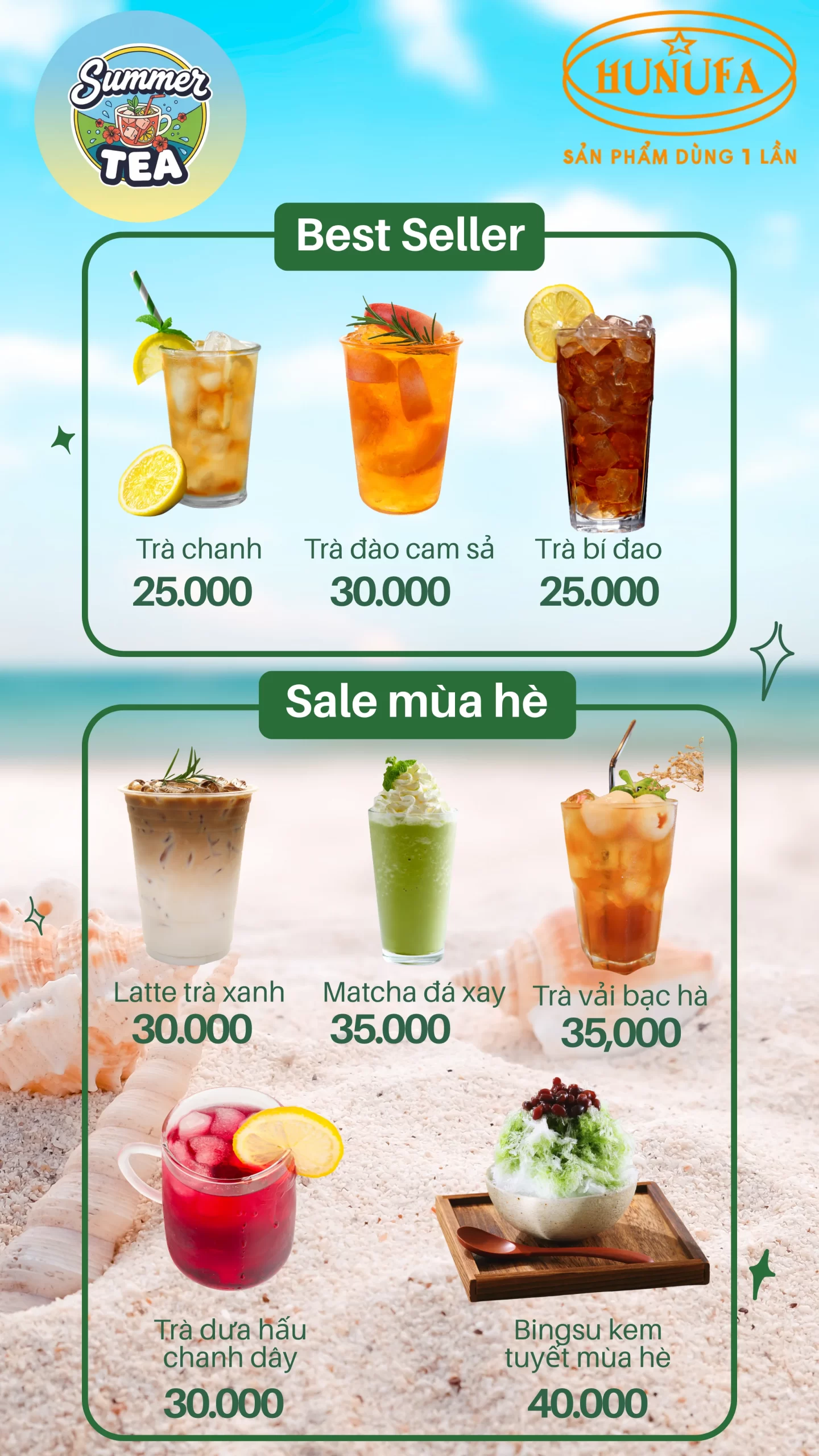 Menu đồ uống