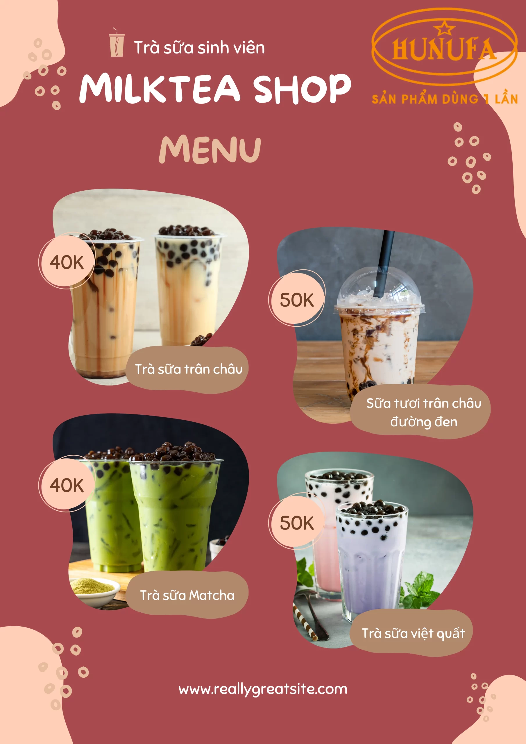Menu đồ uống