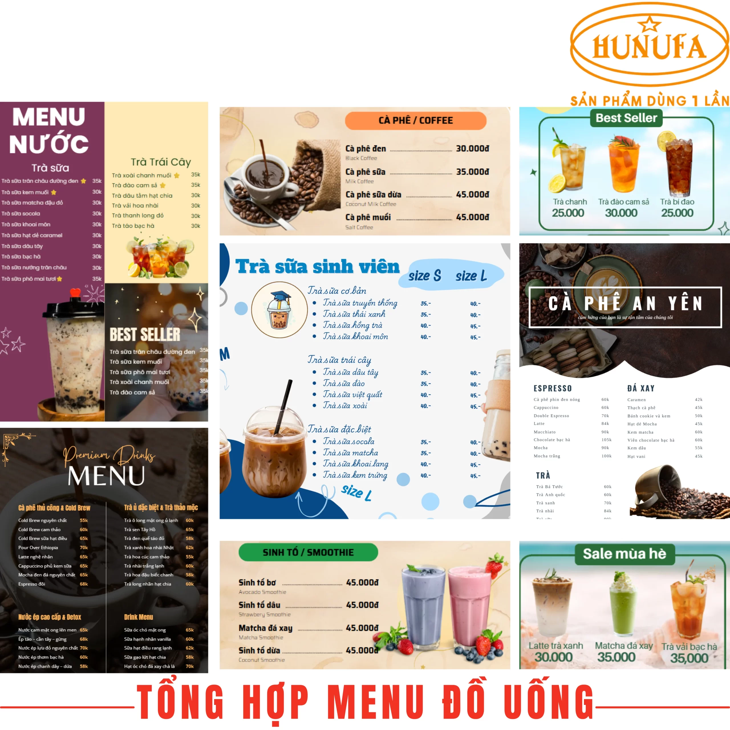 Menu đồ uống