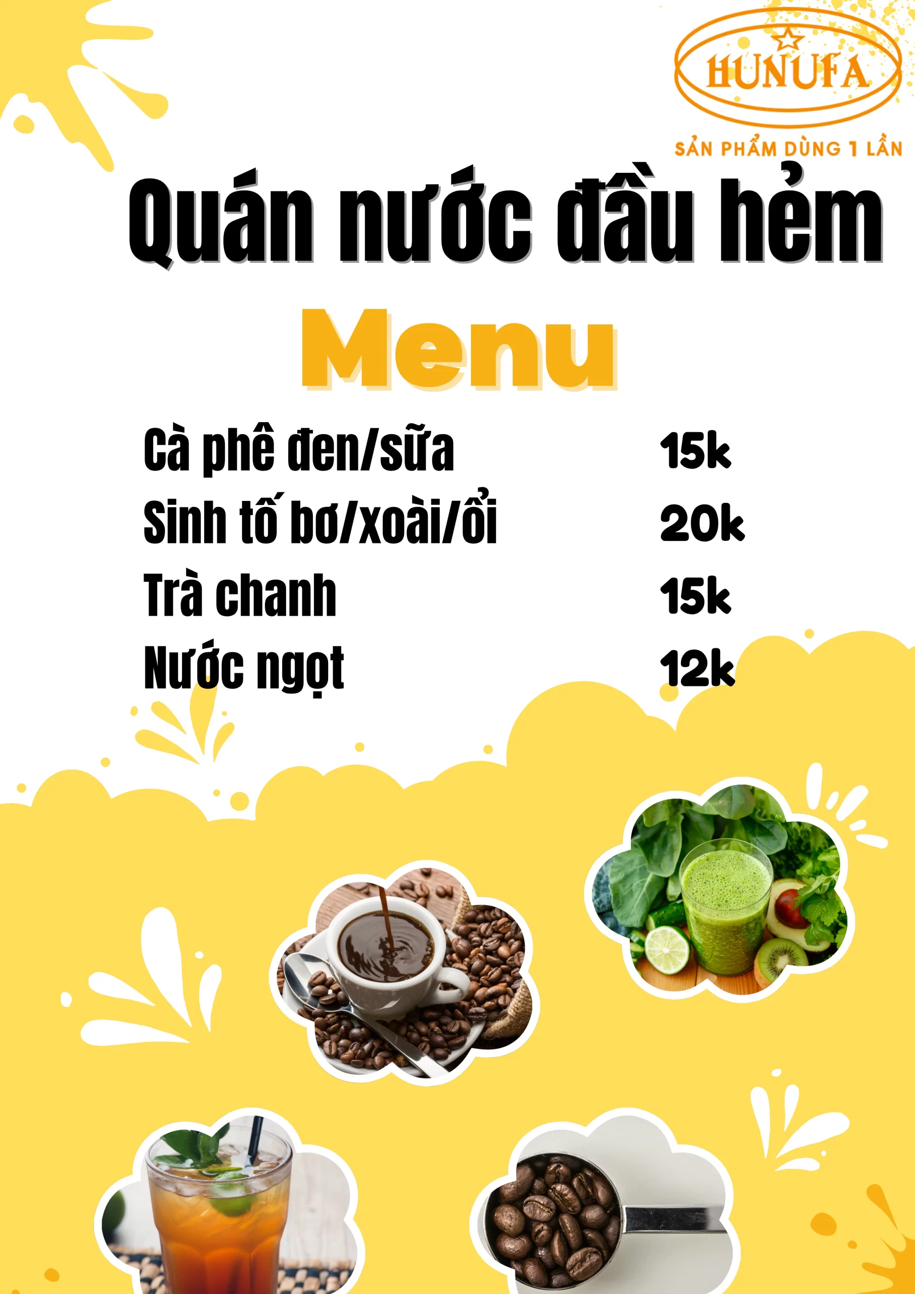 Menu đồ uống