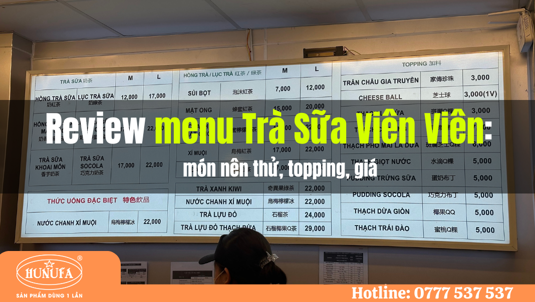 Menu Trà Sữa Viên Viên