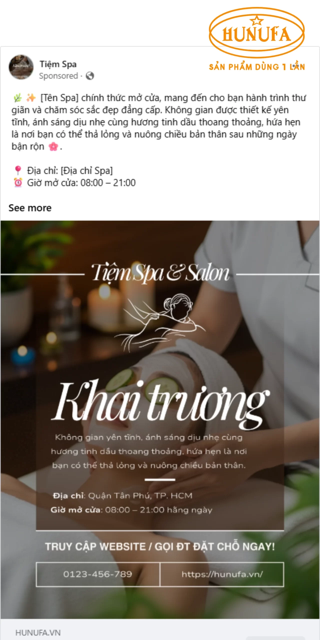 Bài viết khai trương cửa hàng trên Facebook