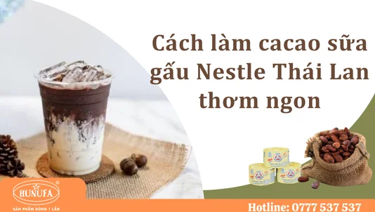 Cách làm sữa gấu milo