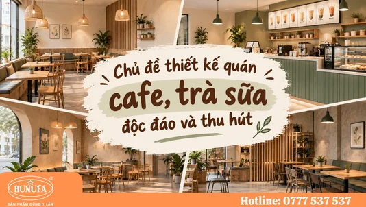 Top 7 chủ đề thiết kế quán cafe, trà sữa độc đáo và thu hút khách hàng