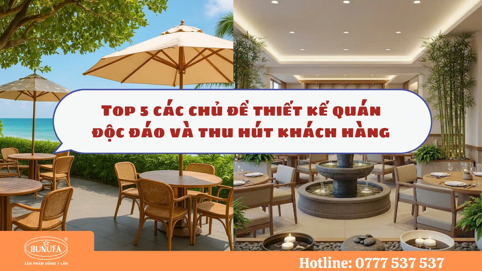 chủ đề thiết kế quán