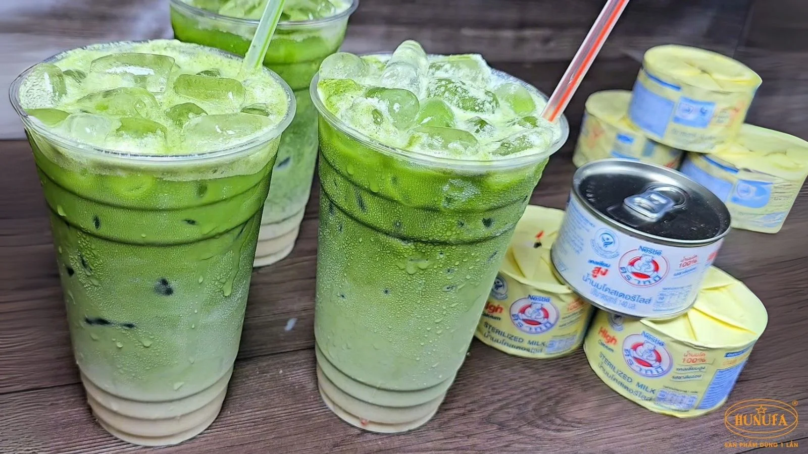 cách pha matcha sữa gấu