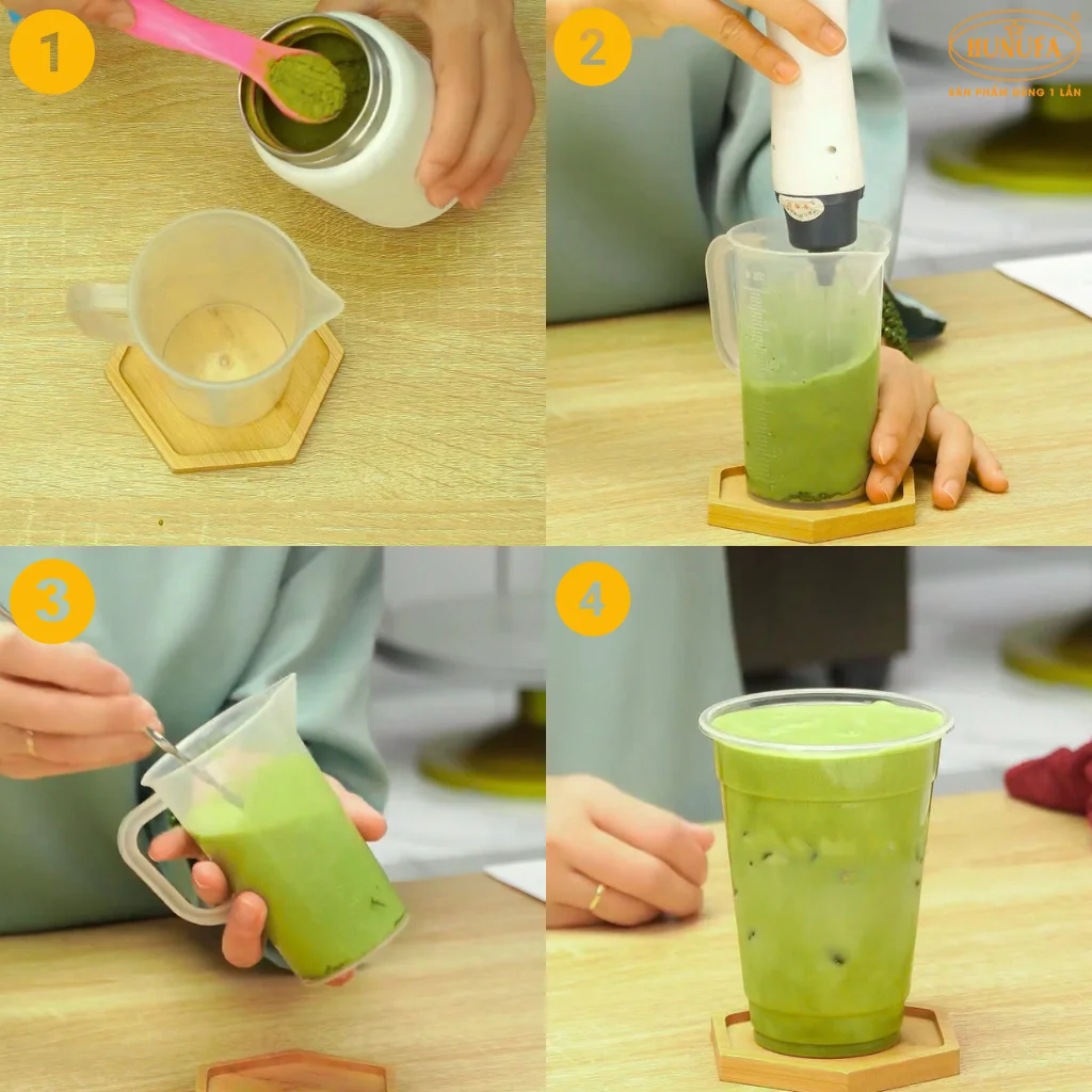 công thức làm matcha latte