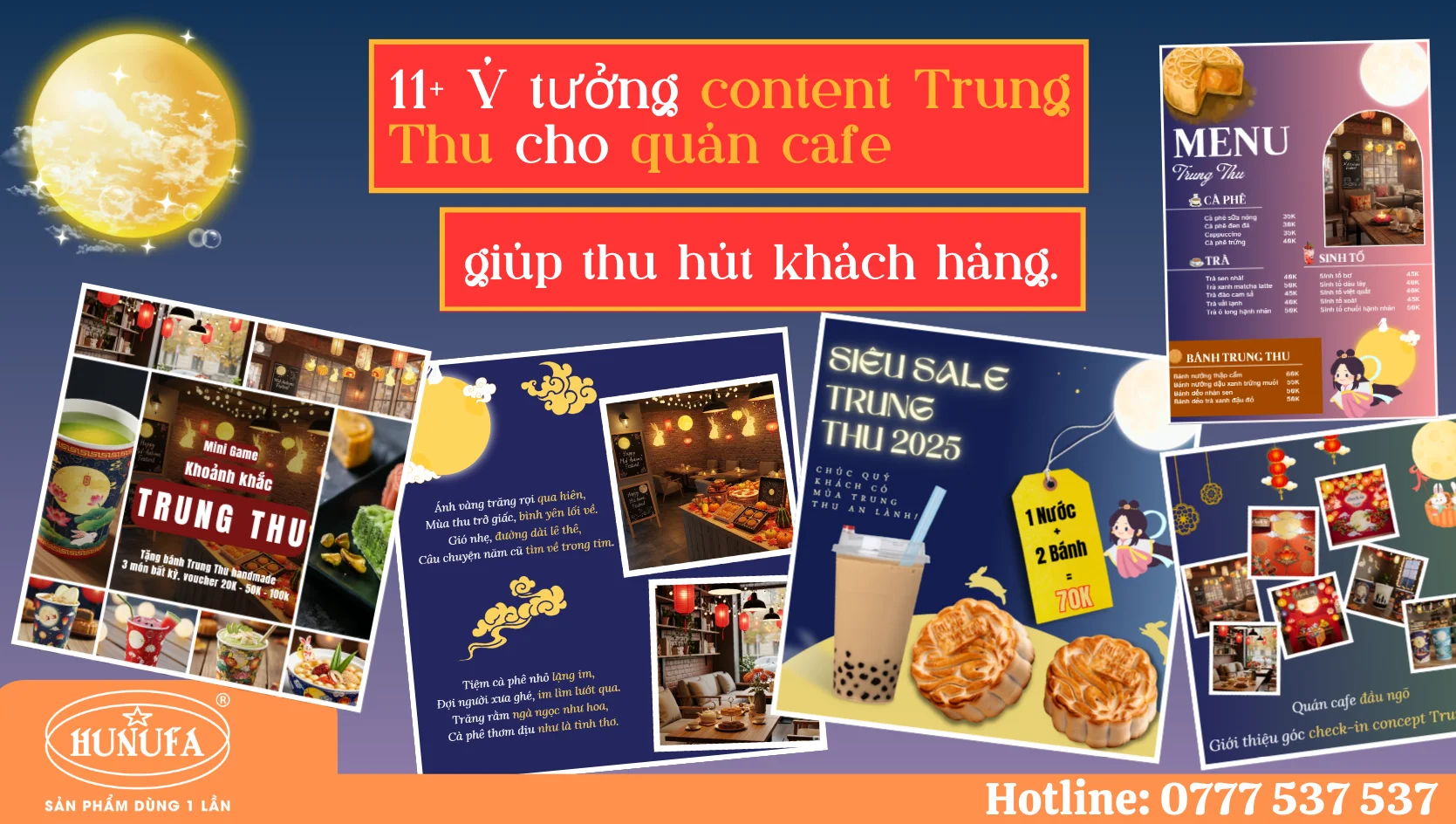 Content Trung Thu cho quán cafe