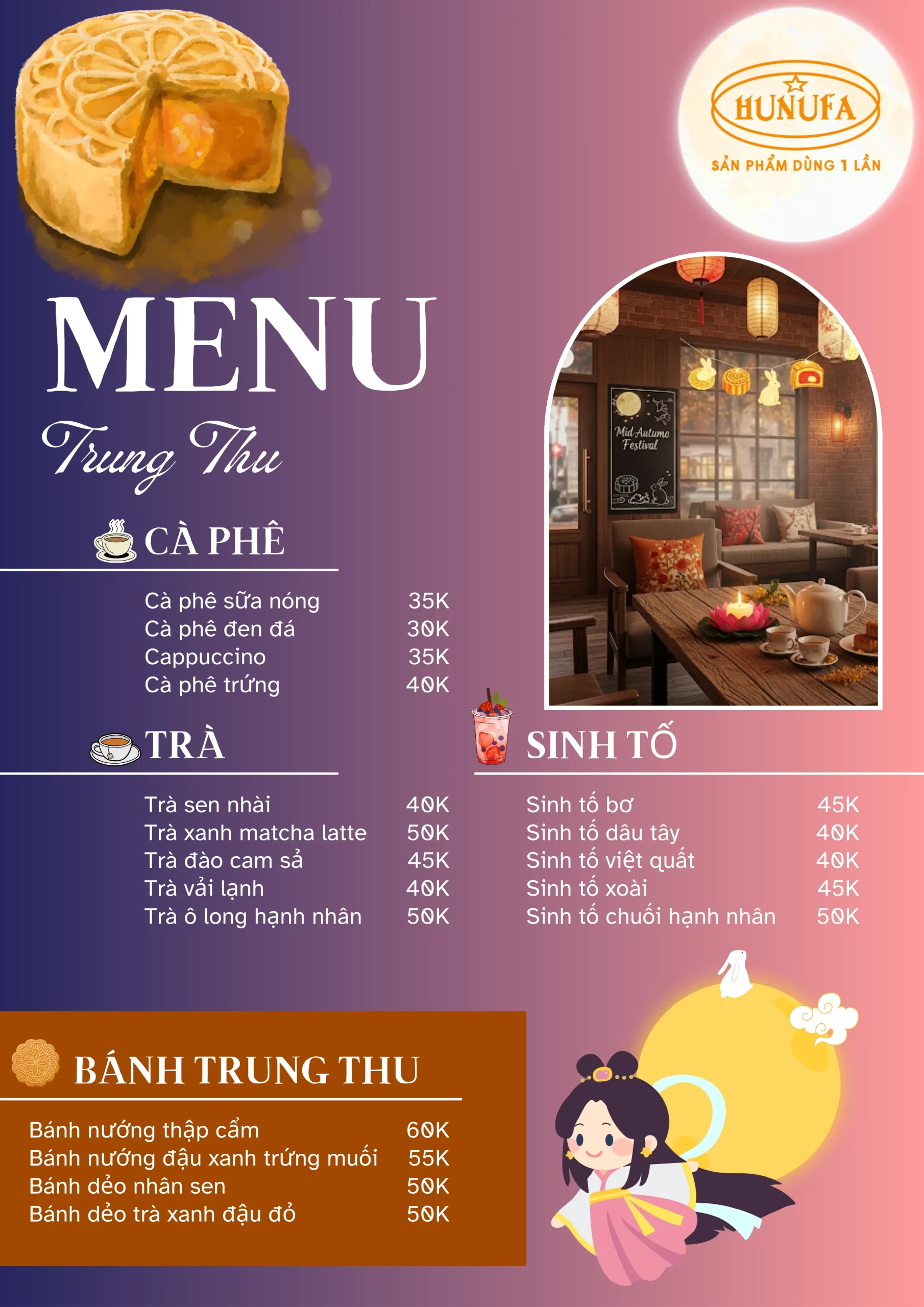 Content Trung Thu cho quán cafe