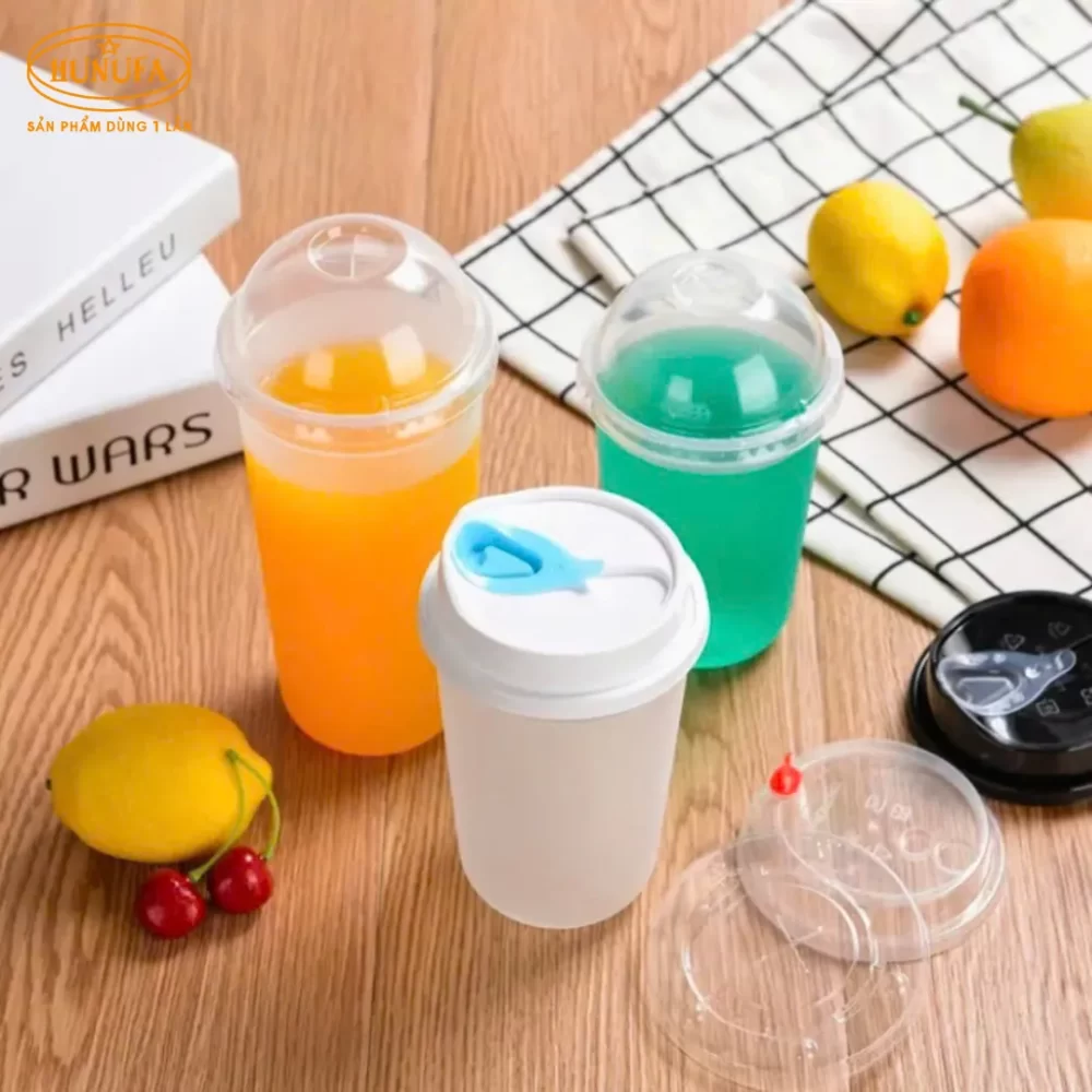 Ly nhựa đáy bầu (Chữ U) nắp tim