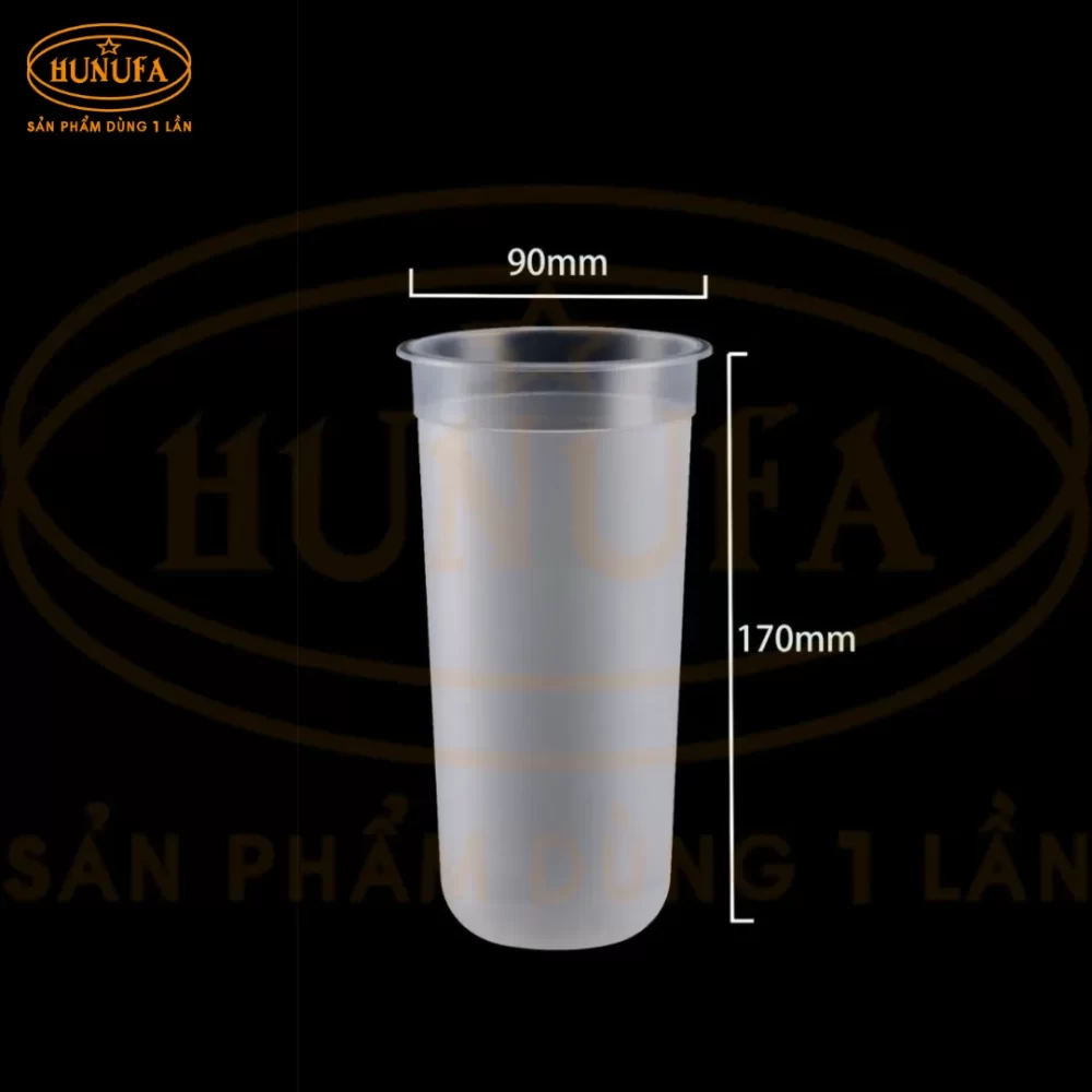 Ly nhựa đáy bầu (Chữ U) nắp tim